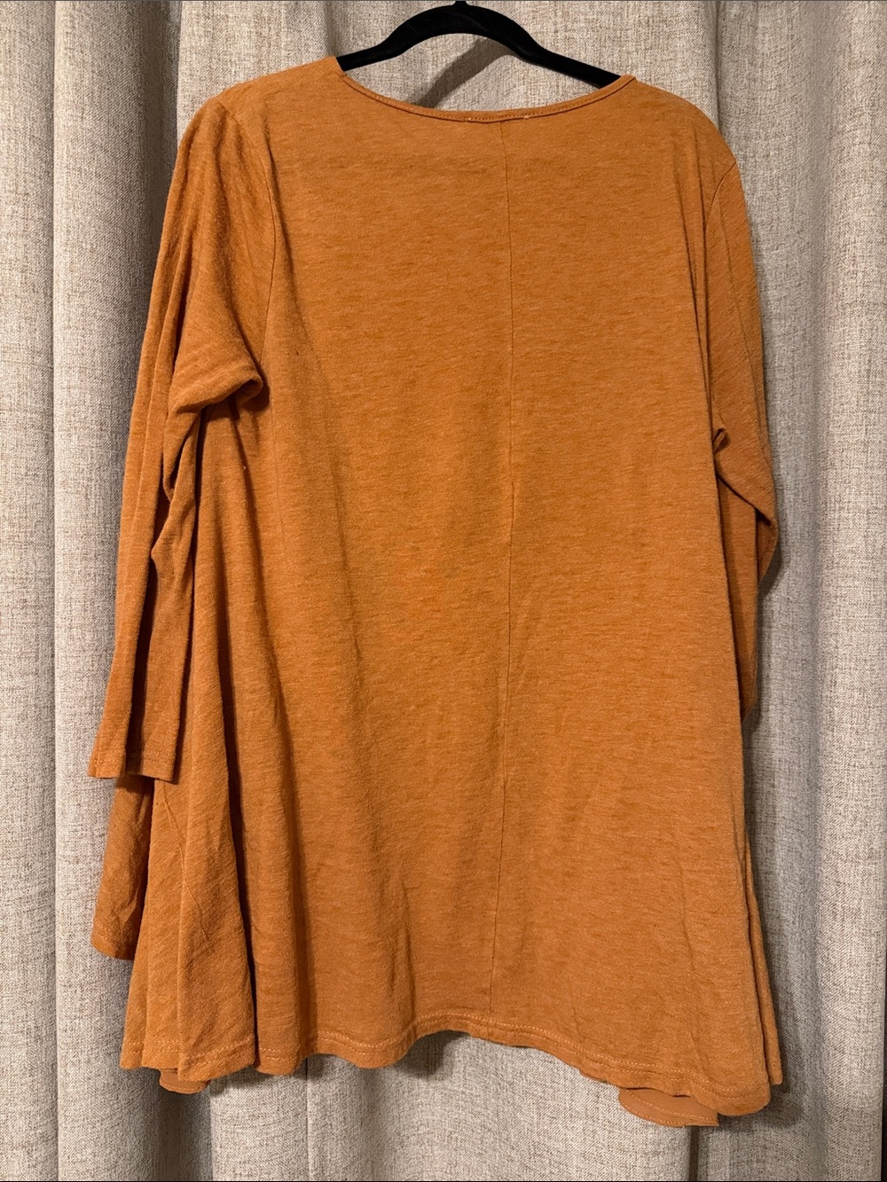 Umgee - Relaxed Layered Hem Women's Top in Rust XL - Picture 3 of 3